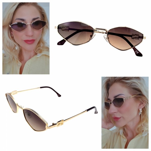 ok112 Damskie okulary przeciwsłoneczne muchy ozdobne UV400