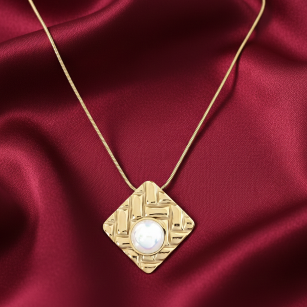 4969 Złoty łańcuszek 43+5cm naszyjnik stal chirurgiczna nierdzewna 316L 