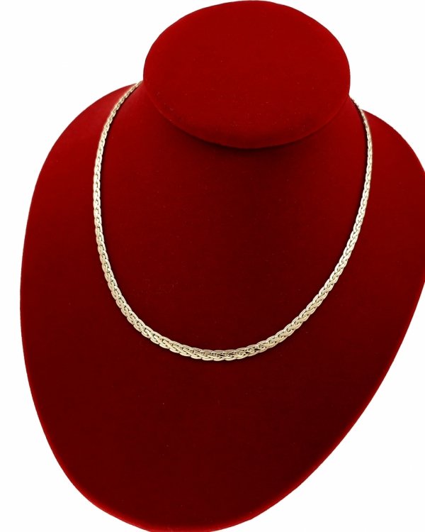 2771 Złoty łańcuszek celebrytka 45cm naszyjnik pozłacany 14k 