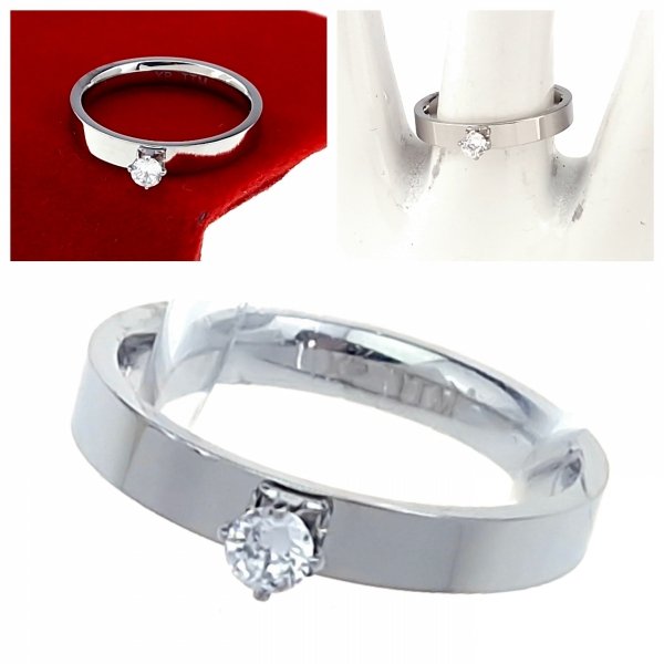 3736 Pierścionek srebrny stal chirurgiczna 316L nierdzewna 