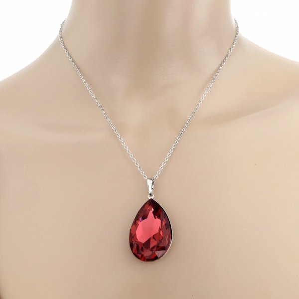 1698 Srebrny naszyjnik 40+5cm pozłacany białym złotem Swaro Austrian Crystal