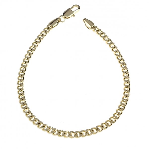 3482b Bransoletka elegancka złota 19cm pozłacana 14k 