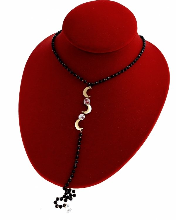 445 Złoty łańcuszek 39+5 naszyjnik stal chirurgiczna celebrytka krawatka