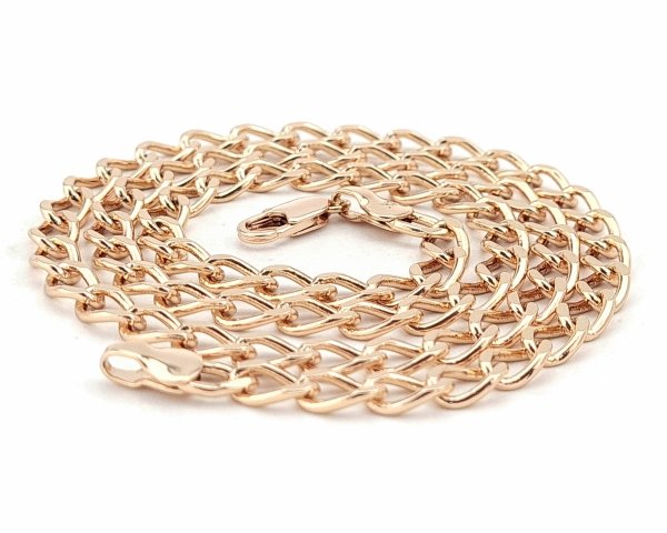 3272 Złoty łańcuszek 50cm 5,2mm pozłacany 18k Xuping 