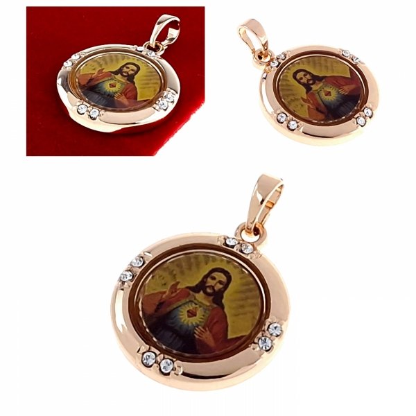 2668 Złota zawieszka pozłacana 18k Xuping medalik