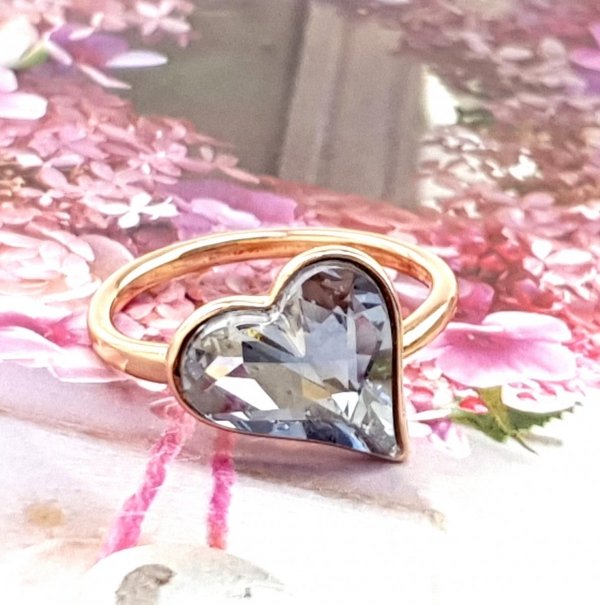 1931g Pierścionek 17,60mm złoty Austrian Crystal pozłacany 