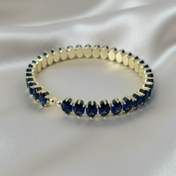 4730 Bransoletka elegancka złota bangla 6cm pozłacana 14k 