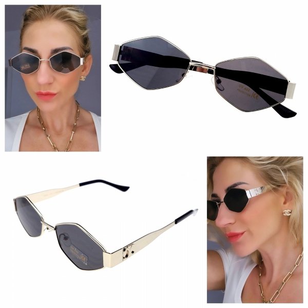 ok93 Damskie okulary przeciwsłoneczne muchy ozdobne UV400