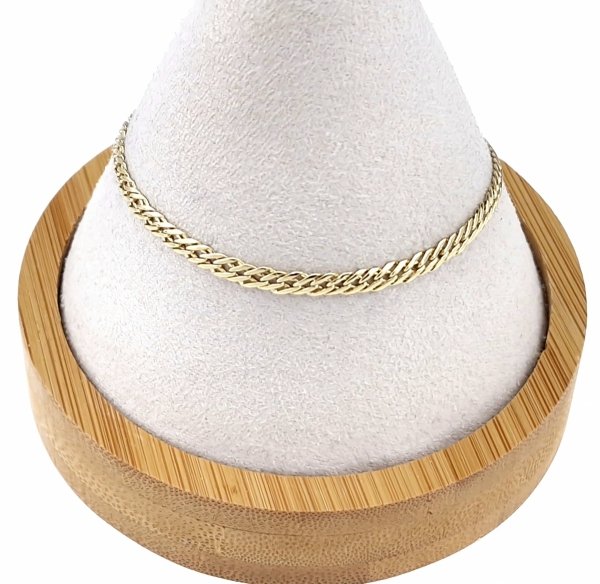 682 Bransoletka elegancka złota 19cm pozłacana 14k Xuping
