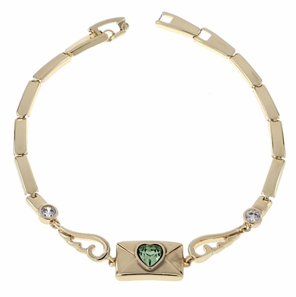 1335 Bransoletka elegancka złota 19cm pozłacana 14k Xuping Austrian Crystal