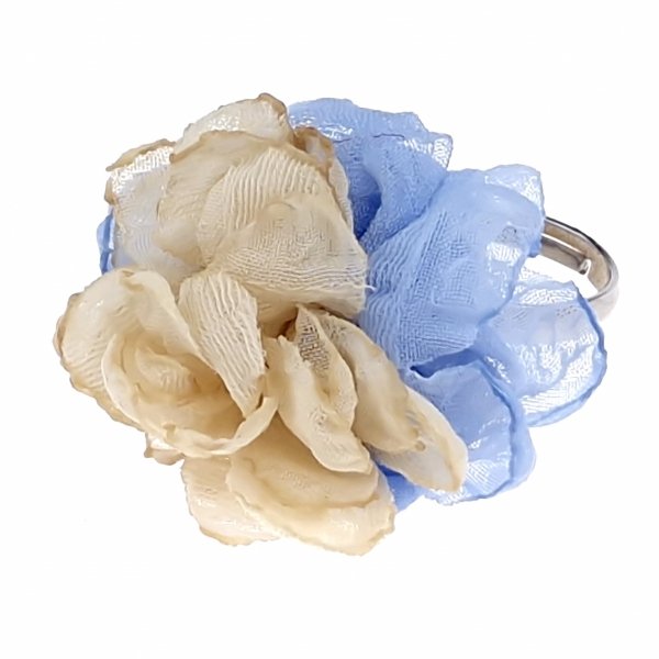 1535 Pierścionek regulowany kwiatek lato wakacje kwiat rozmiar uniwersalny