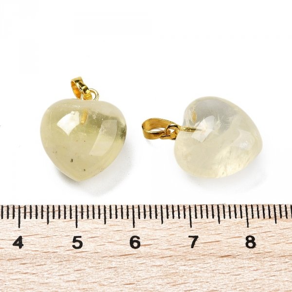 1847e Zawieszka kwarc cytrynowy kamień naturalny serce