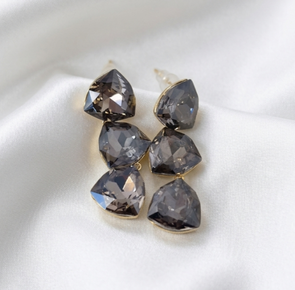 965 Kolczyki złote pozłacane wiszące 14K 