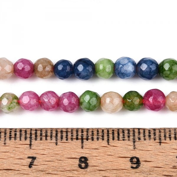 1175d Jadeit kamień naturalny 4-4,5mm pasmo 37cm