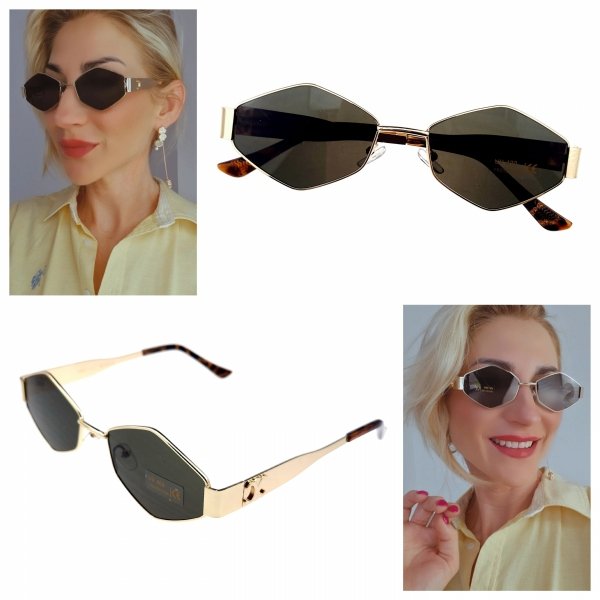 ok45 Damskie okulary przeciwsłoneczne muchy ozdobne UV400