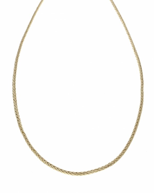 4825 Złoty łańcuszek celebrytka 45cm naszyjnik pozłacany 14K 