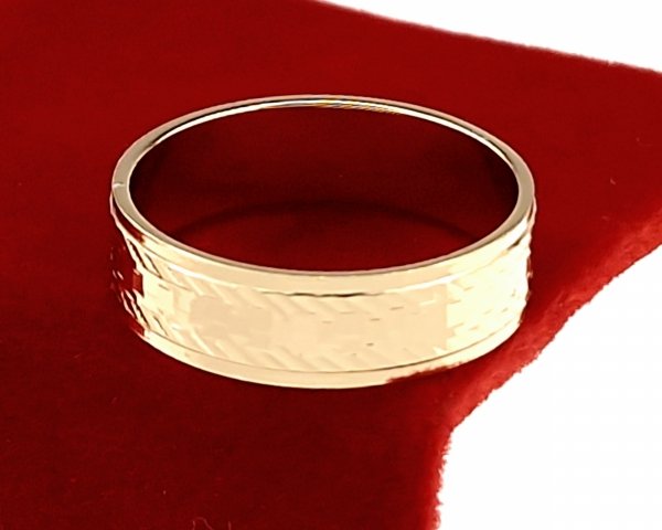 383 Pierścionek złoty zaręczynowy pozłacany 18k Xuping obrączka