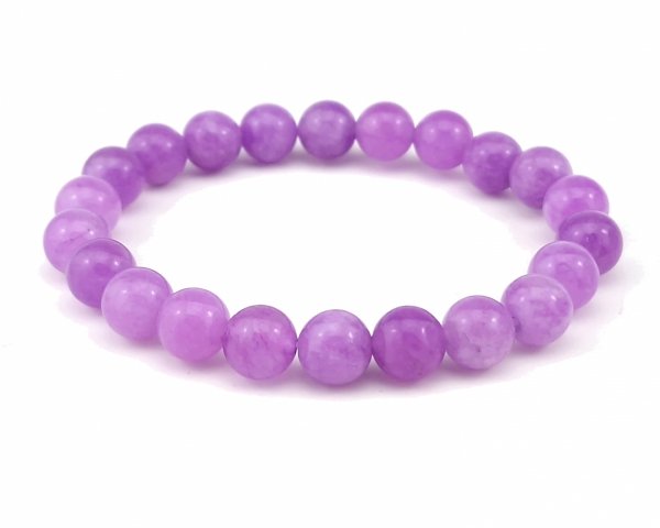 1931j Bransoletka kamień naturalny jadeit na gumce jubilerskiej