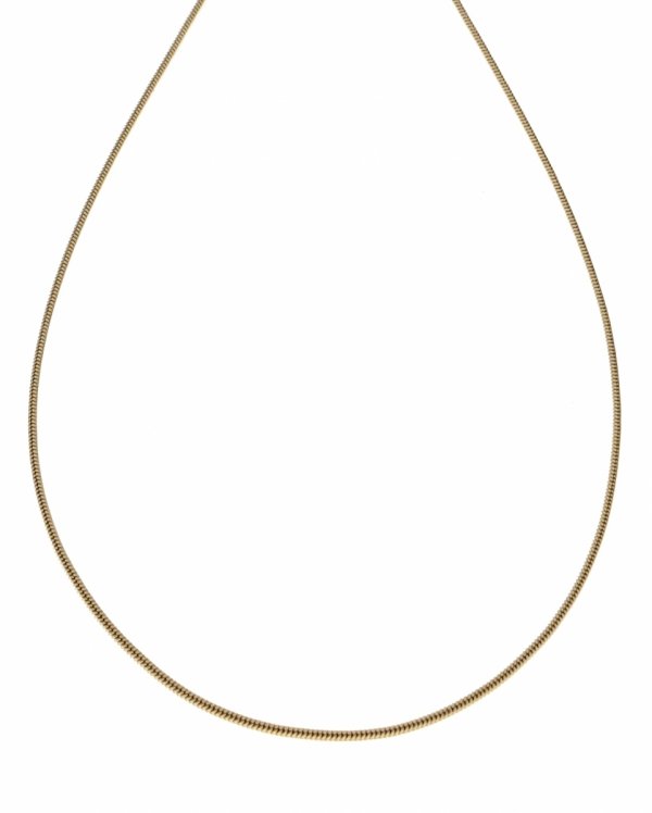 1035 Złoty łańcuszek 45cm 1,2mm stal chirurgiczna 316L żmijka