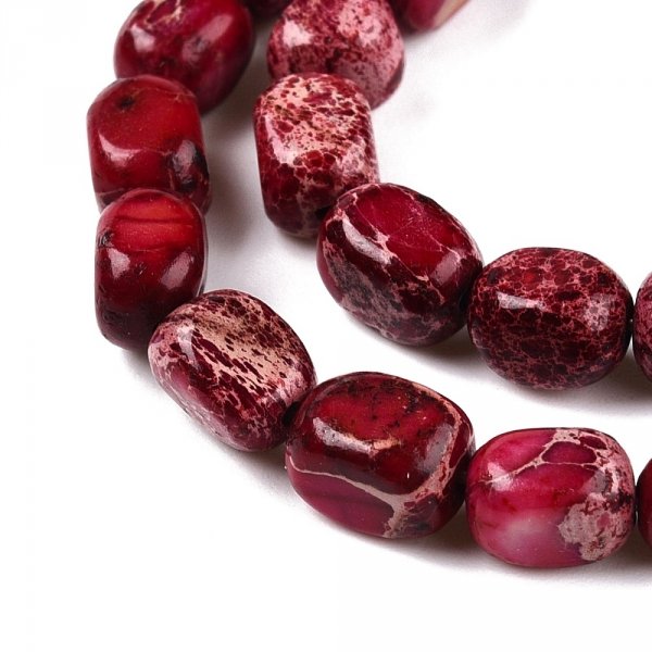 sz261 Jaspis cesarski kamień naturalny 6mm pasmo 40cm