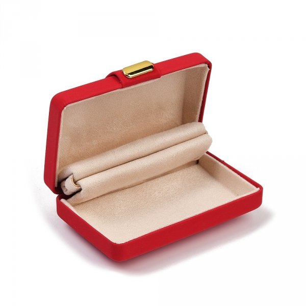 op281 Pudełko ozdobne na biżuterię czerwone