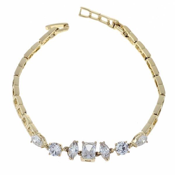 1681iBransoletka elegancka złota 17+2cm pozłacana 14k Xuping 