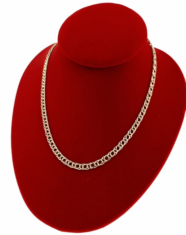 2237 Złoty łańcuszek 45cm naszyjnik pozłacany 14K 