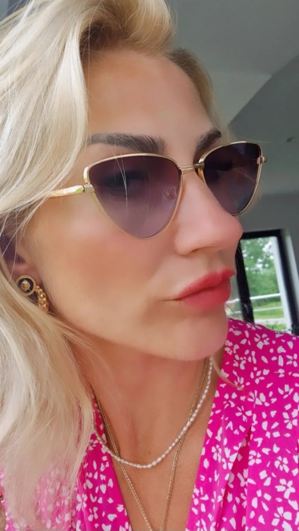 296 Damskie okulary przeciwsłoneczne muchy ozdobne UV400