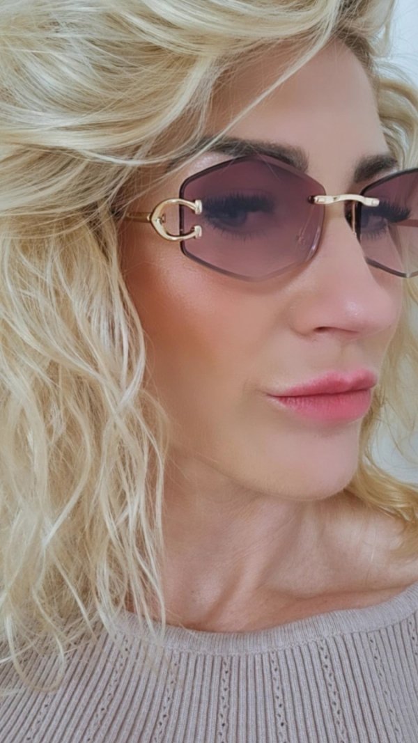 ok40 Damskie okulary przeciwsłoneczne muchy ozdobne UV400