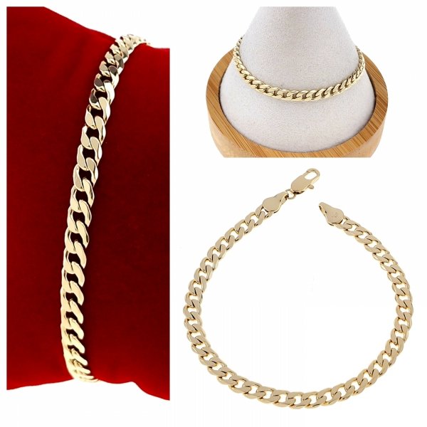 2751 Bransoletka elegancka złota 20cm pozłacana 14k Xuping