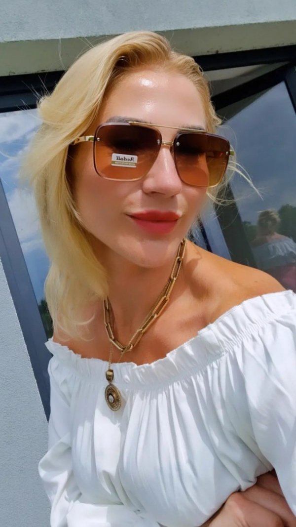 op200 Damskie okulary przeciwsłoneczne muchy ozdobne UV400