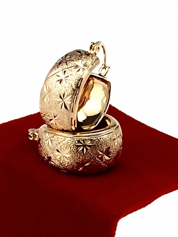 2668 Kolczyki złote pozłacane 18k Xuping wiszące