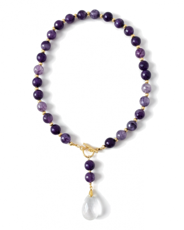 3718d Naszyjnik agat kamień naturalny 48cm stal chirurgiczna nierdzewna naszyjnik