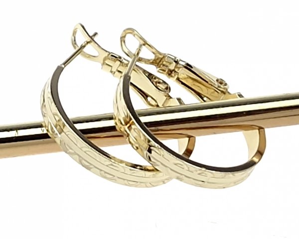 832 Kolczyki złote pozłacane wiszące 14K Xuping 