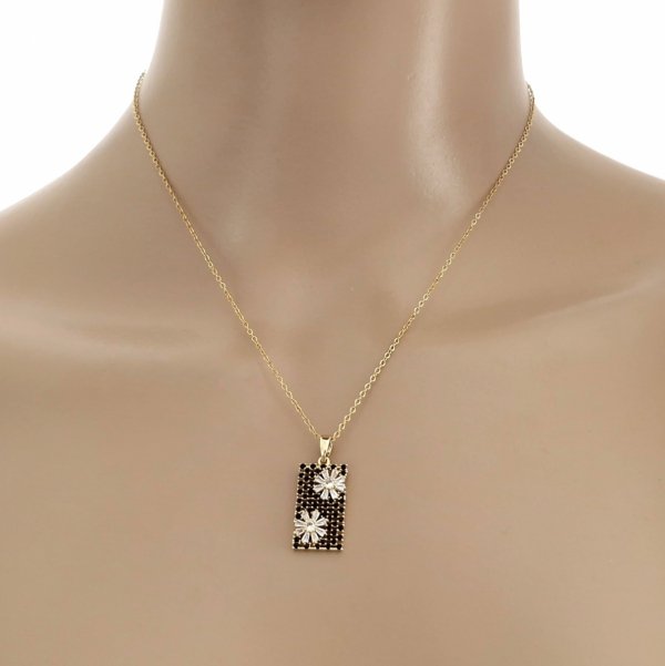 3923 Złoty łańcuszek naszyjnik 39+5 stal chirurgiczna 316L Viki lady