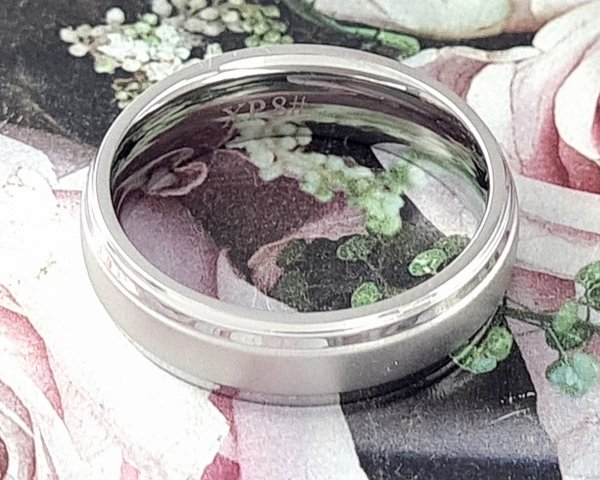 1781 Pierścionek 18,00mm srebrny stal chirurgiczna