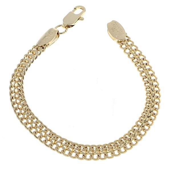 4470 Bransoletka złota elegancka 17cm pozłacana 14k Bloom