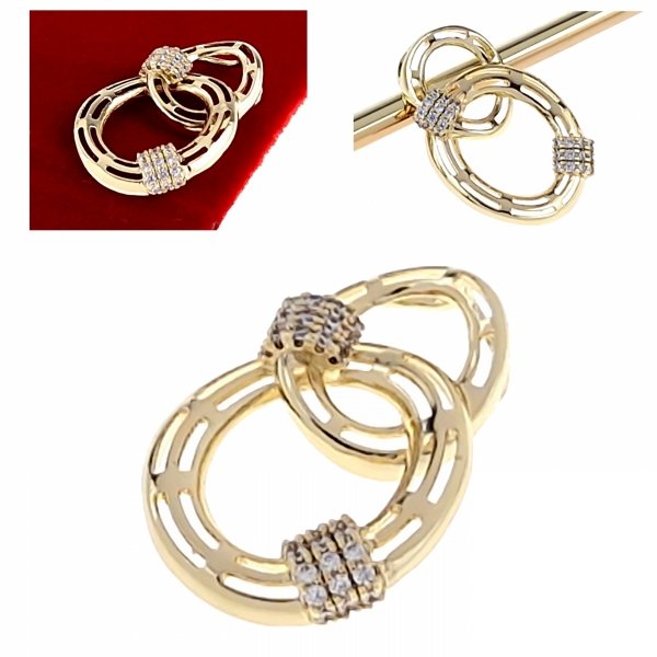 золотой кулон 18к блестящий ксюпин