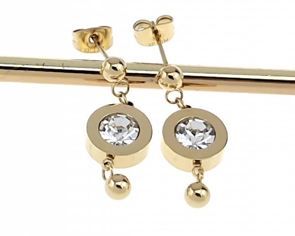 Золотые серьги из нержавеющей стали