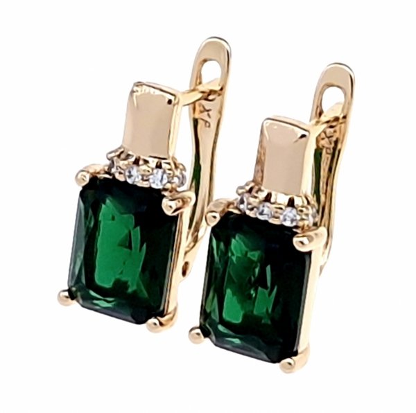 эксклюзивные серьги с позолотой swarovski