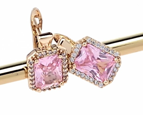 эксклюзивные серьги с позолотой swarovski
