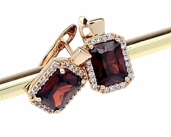 эксклюзивные серьги с позолотой swarovski