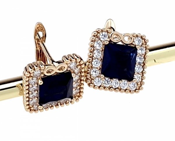 эксклюзивные серьги с позолотой swarovski
