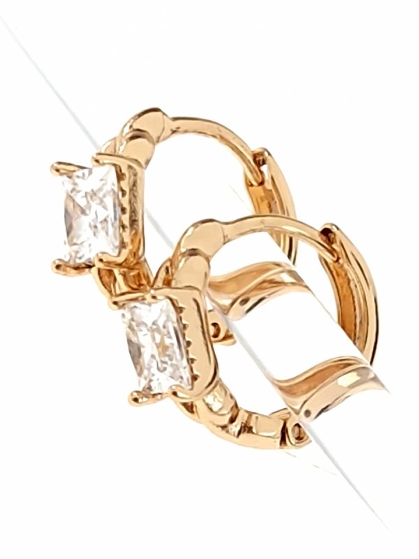 эксклюзивные серьги с позолотой swarovski