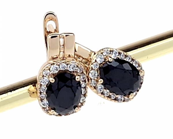эксклюзивные серьги с позолотой swarovski