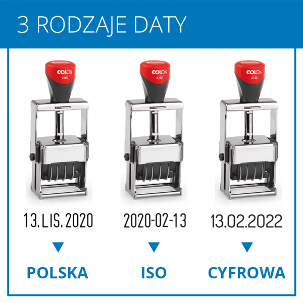 COLOP Expert Line 3860 – Pieczątka z Datownikiem wraz z wykonaniem gumki (grawer laserem)
