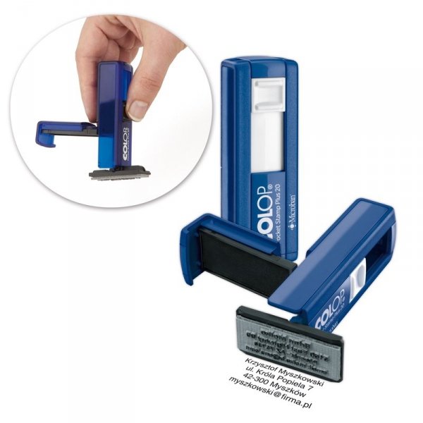 POCKET PLUS 20 - MICROBAN wraz z wykonaniem gumki (grawer laserem)