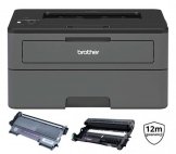 Drukarka laserowa Brother HL-L2375DW | DUPLEX | WiFi | LAN | GW12 | TONER+BĘBEN 100% | SERWIS