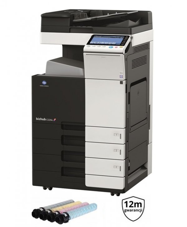  Konica Minolta BIZHUB c224e | A3 | TONERY | GW12 | LAN | SERWIS