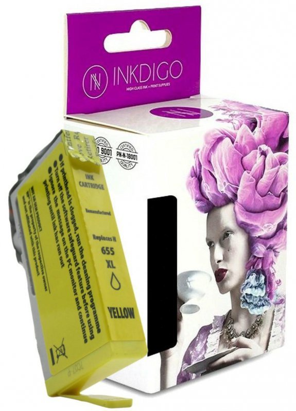 Tusz INKDIGO do HP 655 XL Yellow